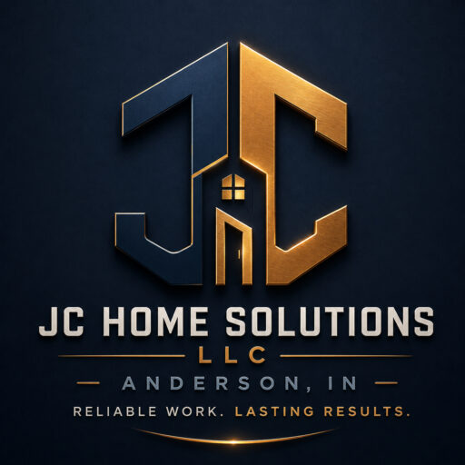 JC Home Solutions LLC logo: Anderson, IN. Reliable work. Lasting results.